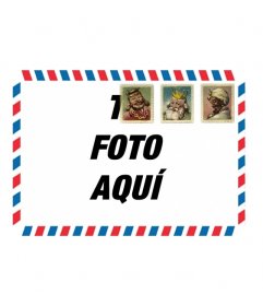 Marco para fotos de  una carta a los tres reyes magos 