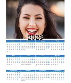 Calendario 2024 año completo con tu foto