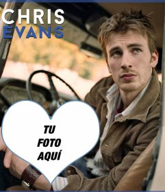 Fotomontaje con el actor estadounidense Chris Evans