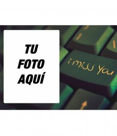 Collage con un teclado y texto