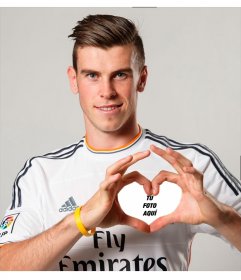 Fotomontaje para poner tu foto dentro del corazón de Gareth Bale