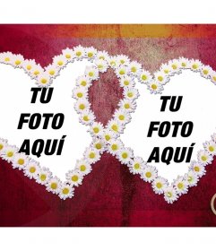 Fotomontaje para dos fotos estilo hippie 