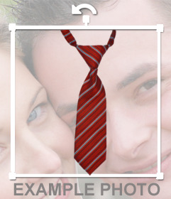 Fotomontaje de una corbata para insertar en tus fotos