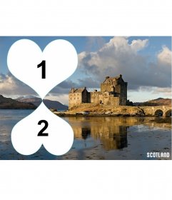 Postal para 2 fotos de Escocia 