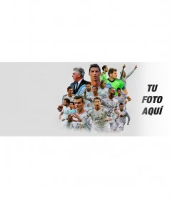 Foto de portada de Facebook con los jugadores del Real Madrid 