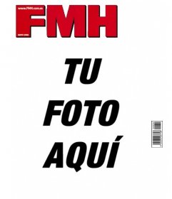 Montaje online para poner tu foto como portada de la revista FMH
