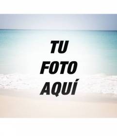 Collage con una playa paradisíaca veraniega para agregar como filtro a tus imágenes