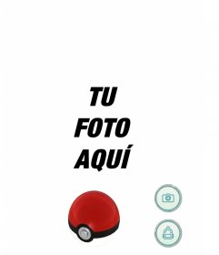 Pantalla del juego Pokemon Go que puedes editar añadiendo cualquier foto