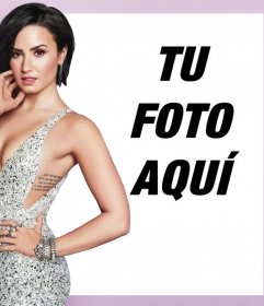 Fotomontaje gratis con la cantante Demi Lovato