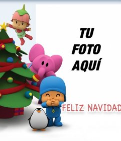 Pocoyo celebra la Navidad con este fotomontaje para tu foto