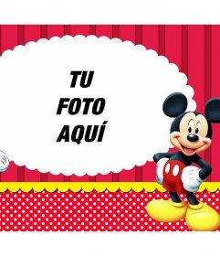 Fotomontaje con Mickey y Minnie para subir tu foto favorita