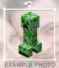 Sticker con el Creeper de Minecraft para tus fotos
