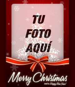 Fotomontaje de tarjeta de Navidad para subir tu foto