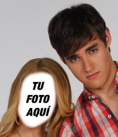 Fotomontaje para estar al lado de Jorge Blanco, León de Violetta