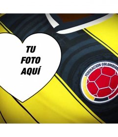 Fotomontaje online para editar y apoyar a la selección Colombiana de fútbol 