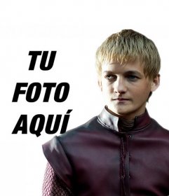 Fotomontaje para aparecer con Joffrey Lannister, el malvado rey de Juego de Tronos