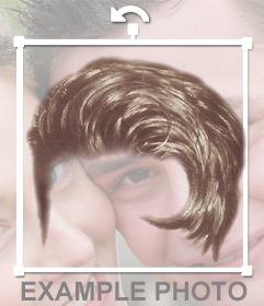 Fotomontaje de peluca estilo Travolta para poner en tus fotos