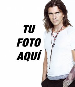 Quieres poner tu foto junto a Juanes? Es muy sencillo solo sube una foto y genera un fotomontaje para poner de foto de perfil etc