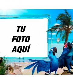 Fotomontaje de verano para poner tu foto en una playa