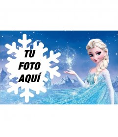 Fotomontaje con Elsa de Frozen