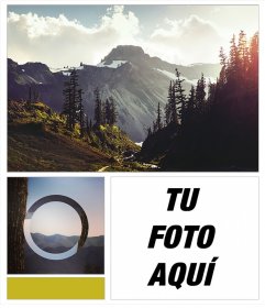Collage de bosques, montañas y parajes desconocidos con un toque indie