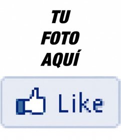 Pon un Me gusta de Facebook en tu foto con este sticker online