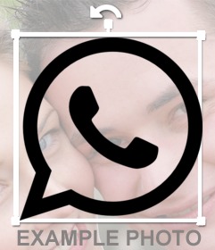 Sticker del logo de WhatsApp para poner en tus fotos - Fotoefectos