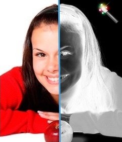 Filtro para fotos invertir colores en blanco y negro