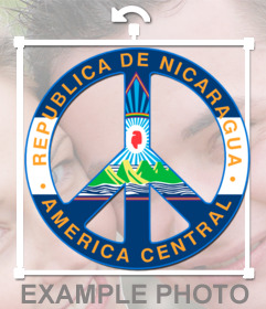 Sticker de la bandera de Nicaragua 