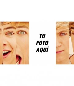 Montaje para fotos de One Direction donde puedes poner una imagen tuya entre los