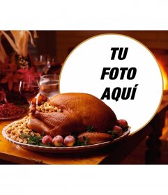 Collage para poner tu foto junto a un banquete 