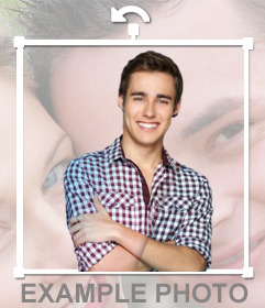 Pon a Jorge Blanco en tus fotografías con esta pegatina del actor de Violetta