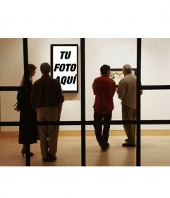 Fotomontaje para poner tu foto en un museo moderno