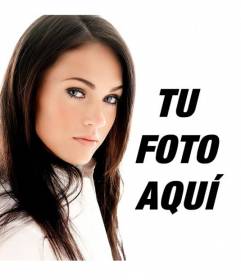 Fotomontaje para salir con Megan Fox en una fotografía para hacer gratis y online