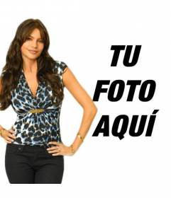 Fotomontaje con Sofía Vergara de la serie Modern Family. Ahora puedes aparecer en una foto con la actriz modelo colombiana considerada una de las mujeres más sensuales del mundo