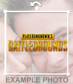Pon el logo de Player Unknown battlegrounds en tu foto