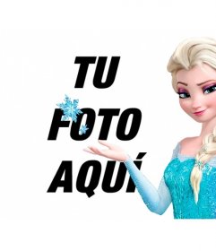 Fotomontaje para poner tu foto junto a Elsa de Frozen