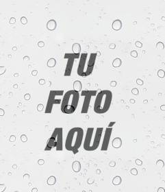 Efecto para fotos de gotas de lluvia