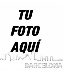 Decora tus fotos con el skyline de la ciudad de Barcelona con este efecto
