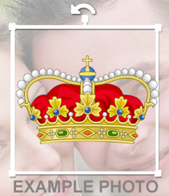 Corona real de reina para pegar en tus fotos como un sticker online