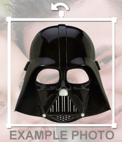 Sticker del casco de Darth Vader para poner en tus fotos