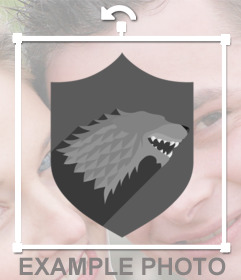 Escudo para tus fotos de la Casa Stark gratis