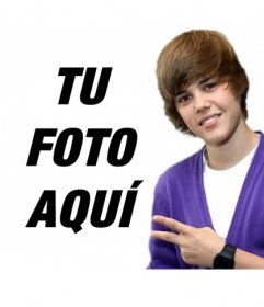 Fotomontaje para hacerte una foto junto a Justin Bieber