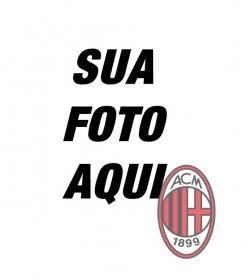 Fotomontagem de colocar o emblema AC Milan na sua foto