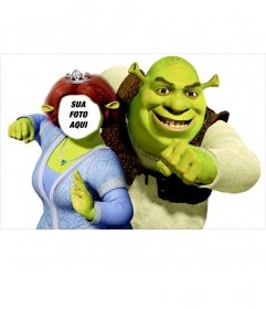 Seja Fiona com o marido Shrek editar essa montagem em linha