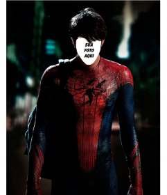 Com esta fotomontagem colocar seu rosto no corpo do Homem Aranha