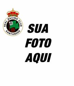 Avatar para facebook com o Racing Club real do escudo Santander sobre sua foto