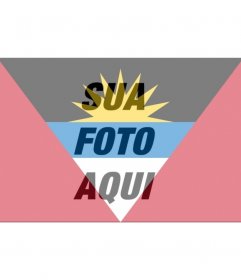 Bandeira de Antígua e Barbuda para colocar sua foto em redes sociais