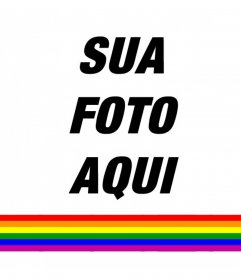 Bandeira LGBT Fotomontagem