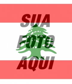 Bandeira do Líbano para colocar em sua imagem de perfil de rede social